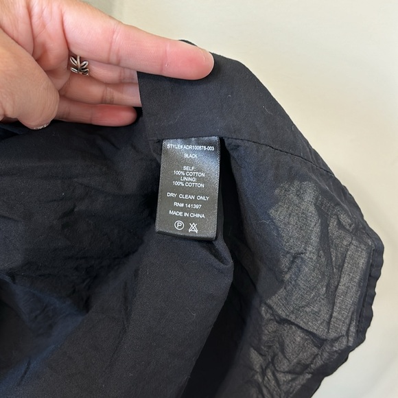 ASTR THE LABEL Tiered Poplin Square Neck Black Midi Dress Size Medium - Picture 10 of 10